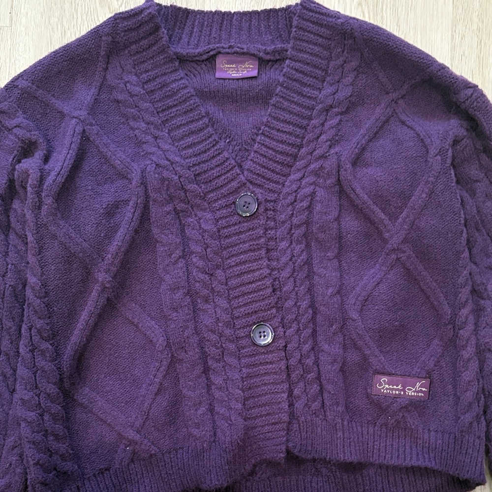 Taylor Swift Speak Now (Taylor’s Version) Official Purple Cardigan - Picture 2 of 7